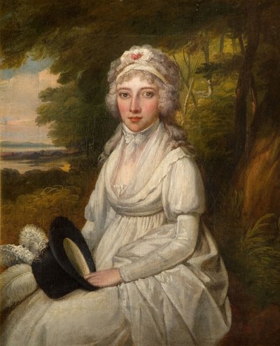 Porträt einer Dame der Osler-Familie, 1780-1800 von Unbekannt