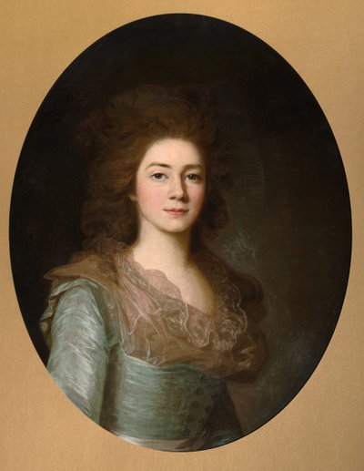 Porträt der Gräfin Varvara Ivanovna Golitsyna, geb. Shipova, 1790er von Unbekannt