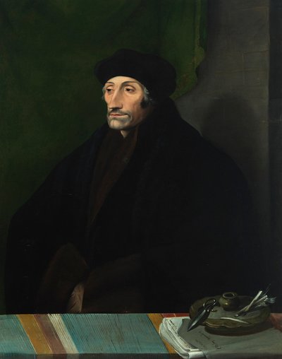 Porträt von Erasmus von Rotterdam 1467-1536, 16. Jahrhundert von Unbekannt