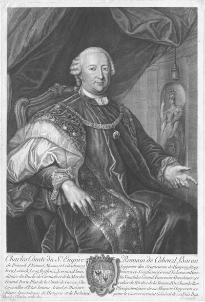 Porträt von Johann Karl Philipp Graf von Cobenzl von Unbekannt