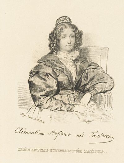 Porträt von Klementyna Hoffmanowa 1798-1845, ca. 1840 von Unbekannt