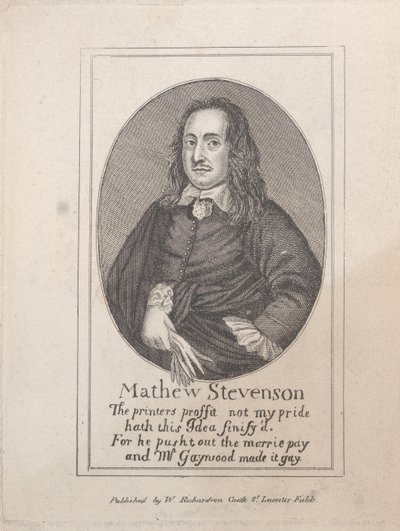 Porträt von Mathew Stevenson von Unbekannt