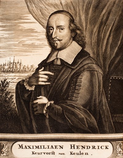 Porträt von Maximilian Heinrich von Bayern 1621-1688, Erzbischof von Köln, 1675 von Unbekannt