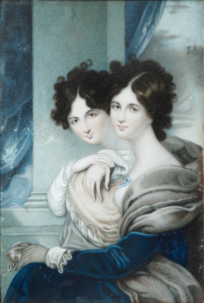 Porträt der Schwestern Prinzessinnen Anna Petrovna 1777-1805 und Ekaterina Petrovna 1783-1830 Lopukhin von Unbekannt