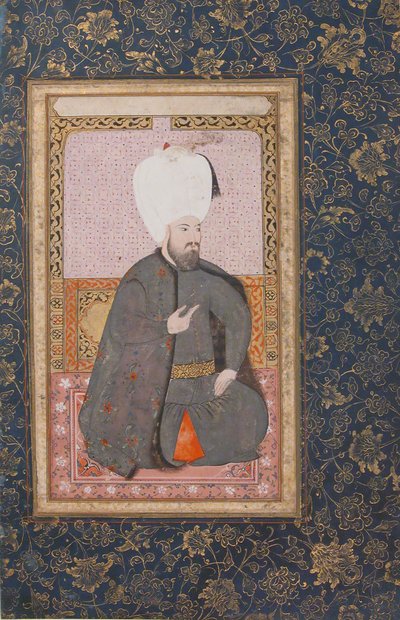 Porträt von Sultan Ahmet I. r. 1603-17, frühes 17. Jahrhundert von Unbekannt
