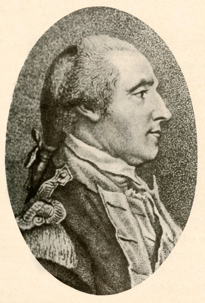 Porträt von Washington, nach dem Leben gezeichnet, zeigt Haare im Zopf, um 1770, 1937 von Unbekannt