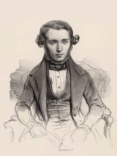 Porträt des Pianisten und Komponisten Jacob Rosenhain 1813-1894 von Unbekannt