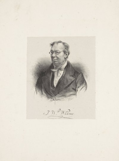 Porträt des Komponisten Johann Wilhelm Wilms, 1772-1847, 1835 von Unbekannt