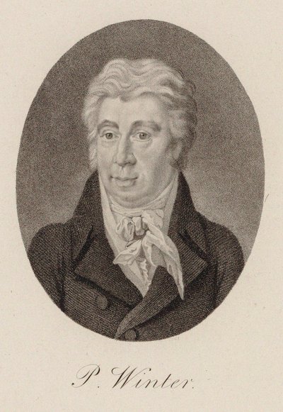 Porträt des Komponisten Peter von Winter 1754-1825, ca. 1825 von Unbekannt