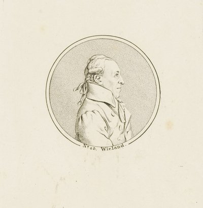Porträt des Dichters und Schriftstellers Christoph Martin Wieland 1733-1813, ca. 1810 von Unbekannt