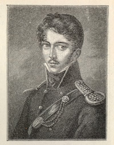 Porträt des Autors Theodor Körner 1791-1813 von Unbekannt