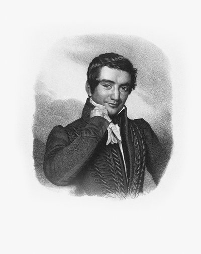 Porträt des Komponisten Cesare Pugni 1802-1870 von Unbekannt