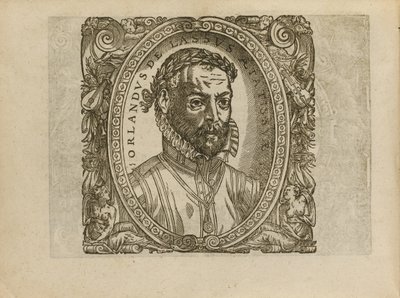 Porträt des Komponisten Roland de Lassus 1532-1594, 1560 von Unbekannt