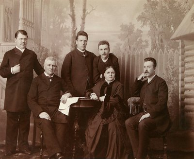 Porträt der Familie von Sophia Perovskaya, 1860er Jahre von Unbekannt