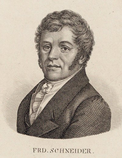 Porträt des Organisten und Komponisten Friedrich Schneider 1786-1853 von Unbekannt