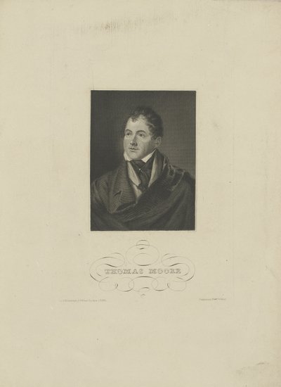 Porträt des Dichters Thomas Moore 1779-1852, 1830er Jahre von Unbekannt
