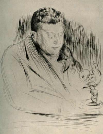 Porträt des Bildhauers Alfred Gilbert, 1908 von Unbekannt