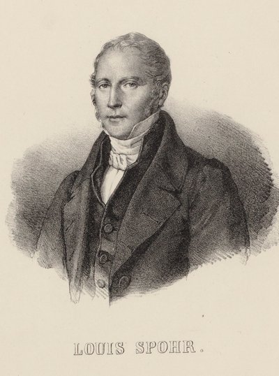 Porträt des Geigers und Komponisten Louis Spohr 1784-1859, ca. 1840 von Unbekannt