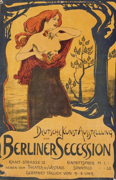 Plakat für die Berliner Secessionsausstellung, ca. 1900 von Unbekannt