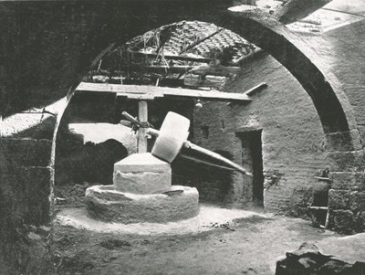 Primitives Kornmühle, Nildelta, Ägypten von Unbekannt
