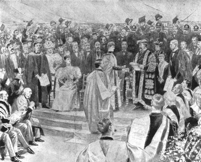 Prinzessin Alexandra erhält den Doktorgrad in Musik...1896, 1901 von Unbekannt