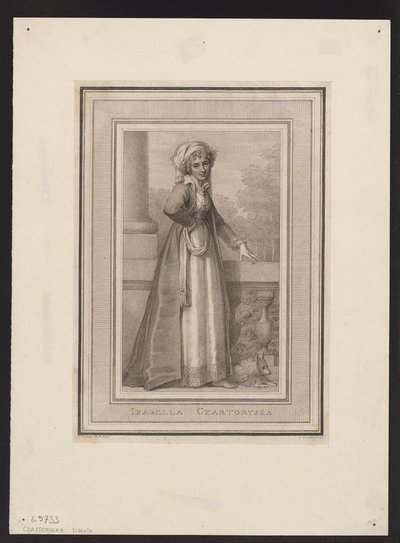 Prinzessin Izabela Czartoryska, geborene Gräfin Fleming von Unbekannt