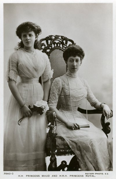 Prinzessin Maud und die Prinzessin Royal, ca. 1907-1910 von Unbekannt