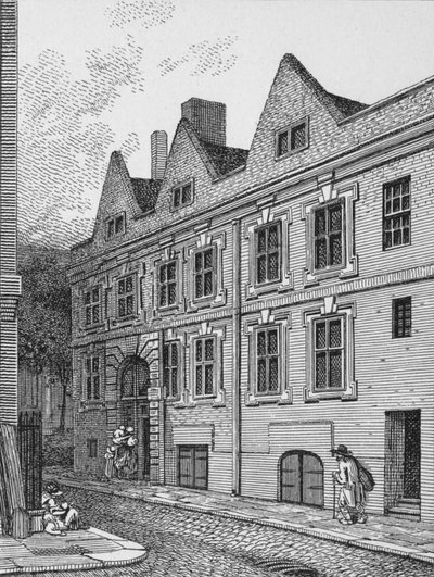 Haupteingang zur Leathersellers Hall, City of London, 1801, 1911 von Unbekannt