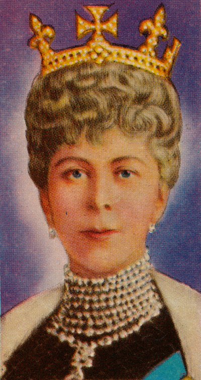 Königin Mary, Gemahlin von König Georg V., bei ihrer ersten Parlamentseröffnung, 1911 von Unbekannt