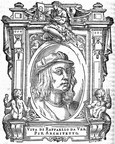 Raffael. Aus: Giorgio Vasari, Die Leben der ausgezeichnetsten italienischen Maler, Bildhauer und Architekten, 1568 von Unbekannt