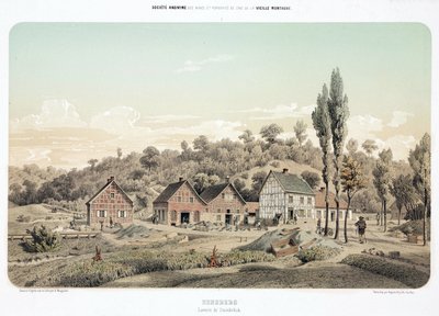 Rohstoffverarbeitung, Metallurgie Steinbruck Zinkerz-Waschwerke, Bensberg, Deutschland von Unbekannt
