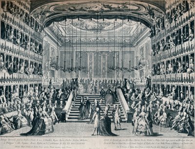 Empfang des Großherzogs und der Großherzogin von Russland im Theater von San Bendetto, 1902 von Unbekannt