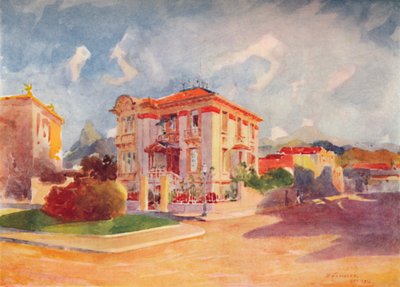 Residenz von S.E. Dr. Pedro de Toledo, ehemaliger Landwirtschaftsminister, Avenida Beira Mar, 1914 von Unbekannt