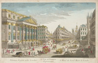 Residenz des Lord Mayor von London, 18. Jahrhundert von Unbekannt