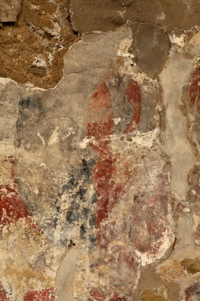 Ribelles. Die Kirche. Innenraum. Die Apsis. Die Wandmalereien. Detail. Romanik. von Unbekannt