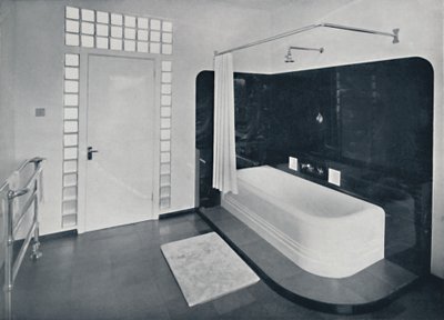 Robin Byng - Badezimmer in Grosvenor Square, London, mit Insulight-Glasbausteinen von Pilk von Unbekannt