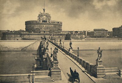 Rom - Brücke und Schloss St. Angelo, 1910 von Unbekannt