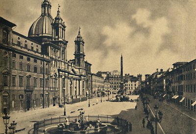 Roma - Circo Agonale - Kirche St. Agnes - Brunnen von Bernini von Unbekannt