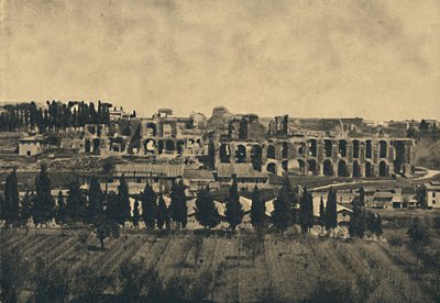 Rom - Große Überreste der Unterbauten des Palastes von Septimius Severus, 1910 von Unbekannt