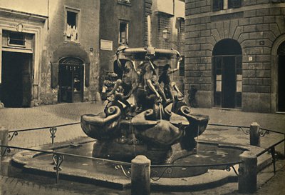 Rom - Mattei-Platz. - Schildkrötenbrunnen. Landini und Della Porta 1585, 1910 von Unbekannt