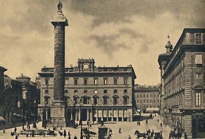 Rom - Platz und Säule des Marcus Aurelius von Unbekannt