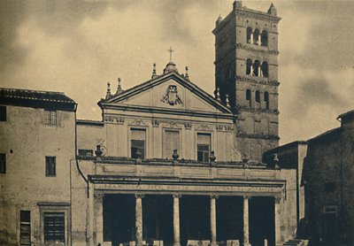 Rom - St. Caecilias Kirche Tempel von Bramante in den Kreuzgängen von S. Pietro in Montorio auf dem Ja von Unbekannt