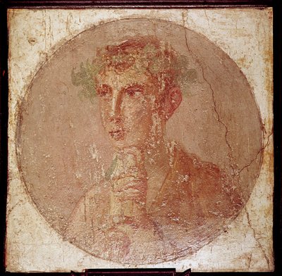 Römisches Porträtgemälde eines jungen Mannes, Pompeji, Italien von Unbekannt