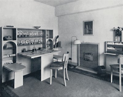 Rowley Gallery of Decorative Art Ltd - Kombinierter Ess-Wohnraum offen, 1939 von Unbekannt