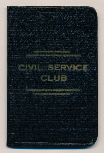 Regeln des Civil Service Clubs, ca. 1953 von Unbekannt