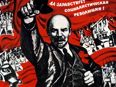 Russisches Kommunistische Partei Plakat von Unbekannt