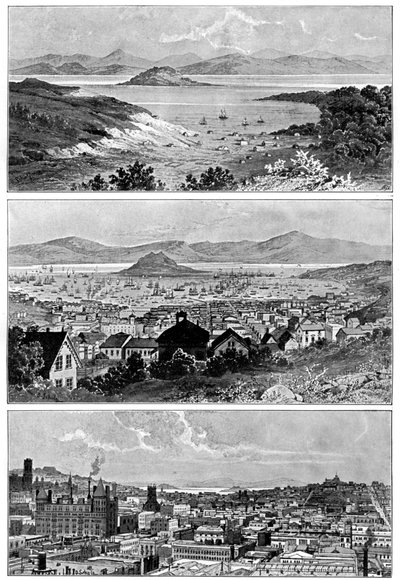 San Francisco im November, 1848, 1858 und Ende des 19. Jahrhunderts, 1901 von Unbekannt