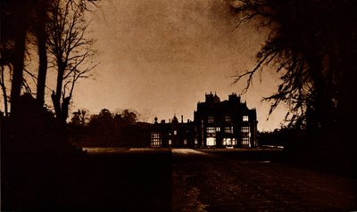 Sandringham House, Norfolk, in der Nacht des Todes von König George V., 1936 von Unbekannt