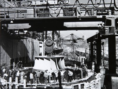Sayano-Shushenskaya-Wasserkraftwerk, UdSSR, 1970er Jahre von Unbekannt