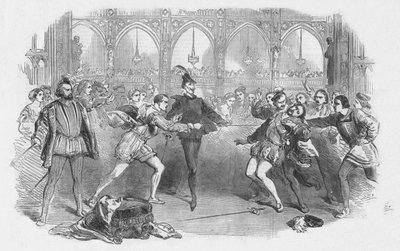 Szene aus Spohrs Faust, an der Royal Italian Opera, 1852 von Unbekannt